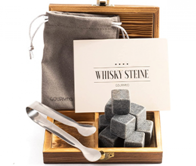 GOURMEO Whiskysteine: Speckstein-Kühlsteine für puren Genuss